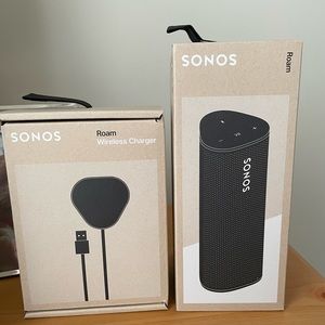 Sonos Roam Wireless Speakers with charger